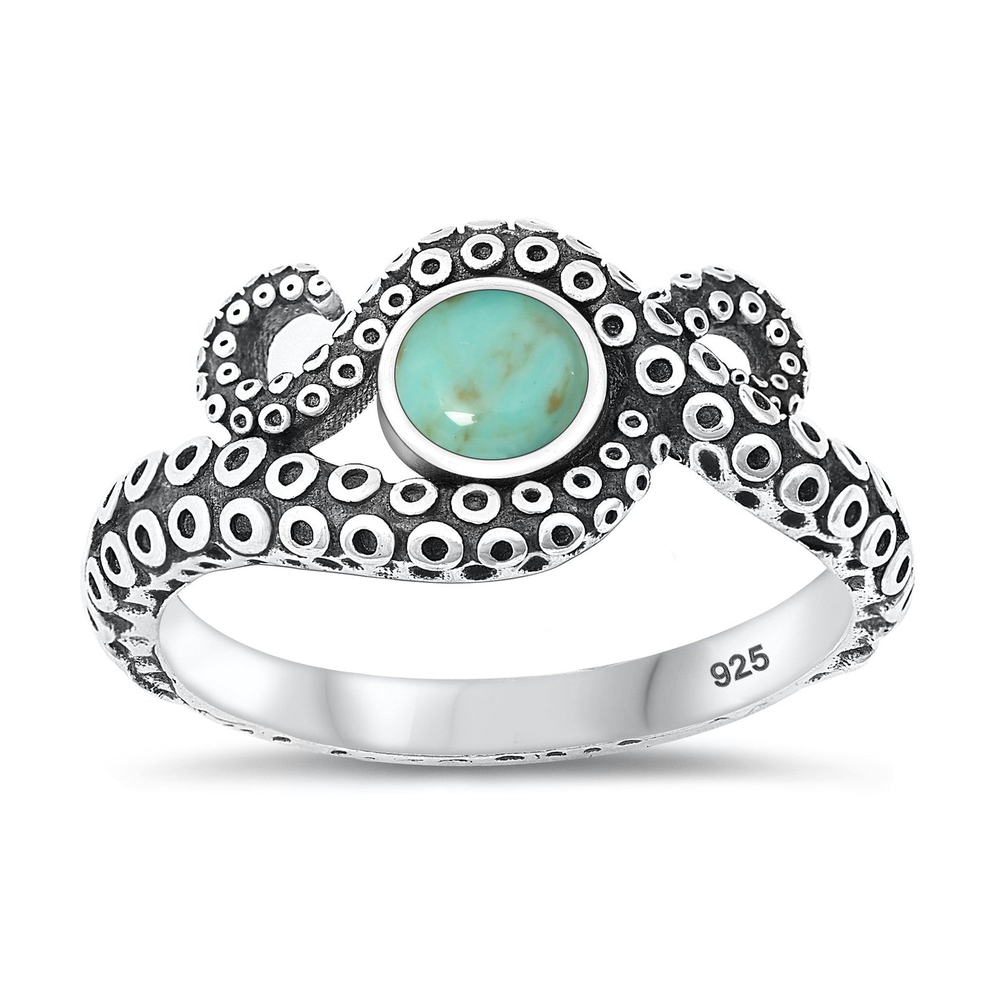 Sterling Silver Octopus Ring