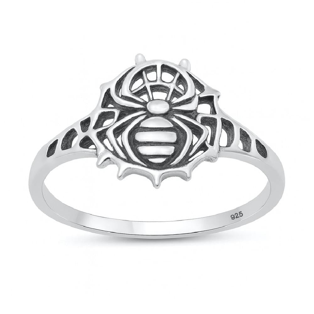 Sterling Silver Spider Web Ring