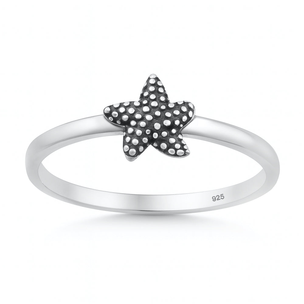 Sterling Silver Starfish Ring