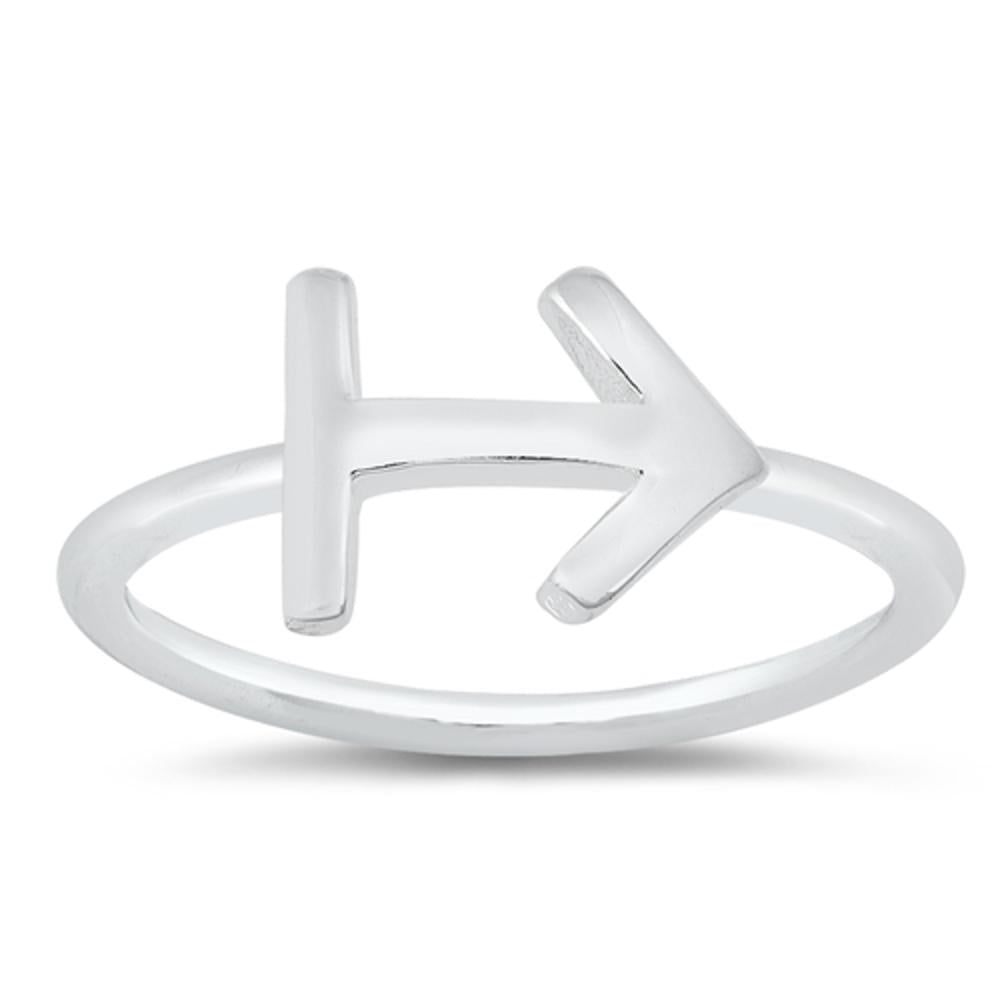 Unique Ring Zodiac Sagittarius .925 Sterling Silver Band Sizes 4-10