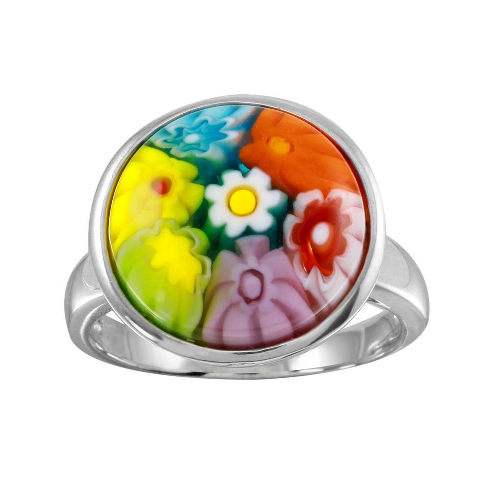 rhodium-plated-silver Ring