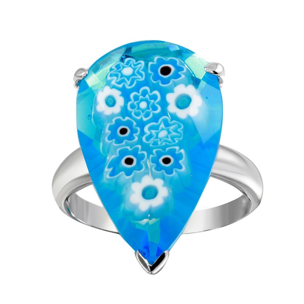 rhodium-plated-silver Ring
