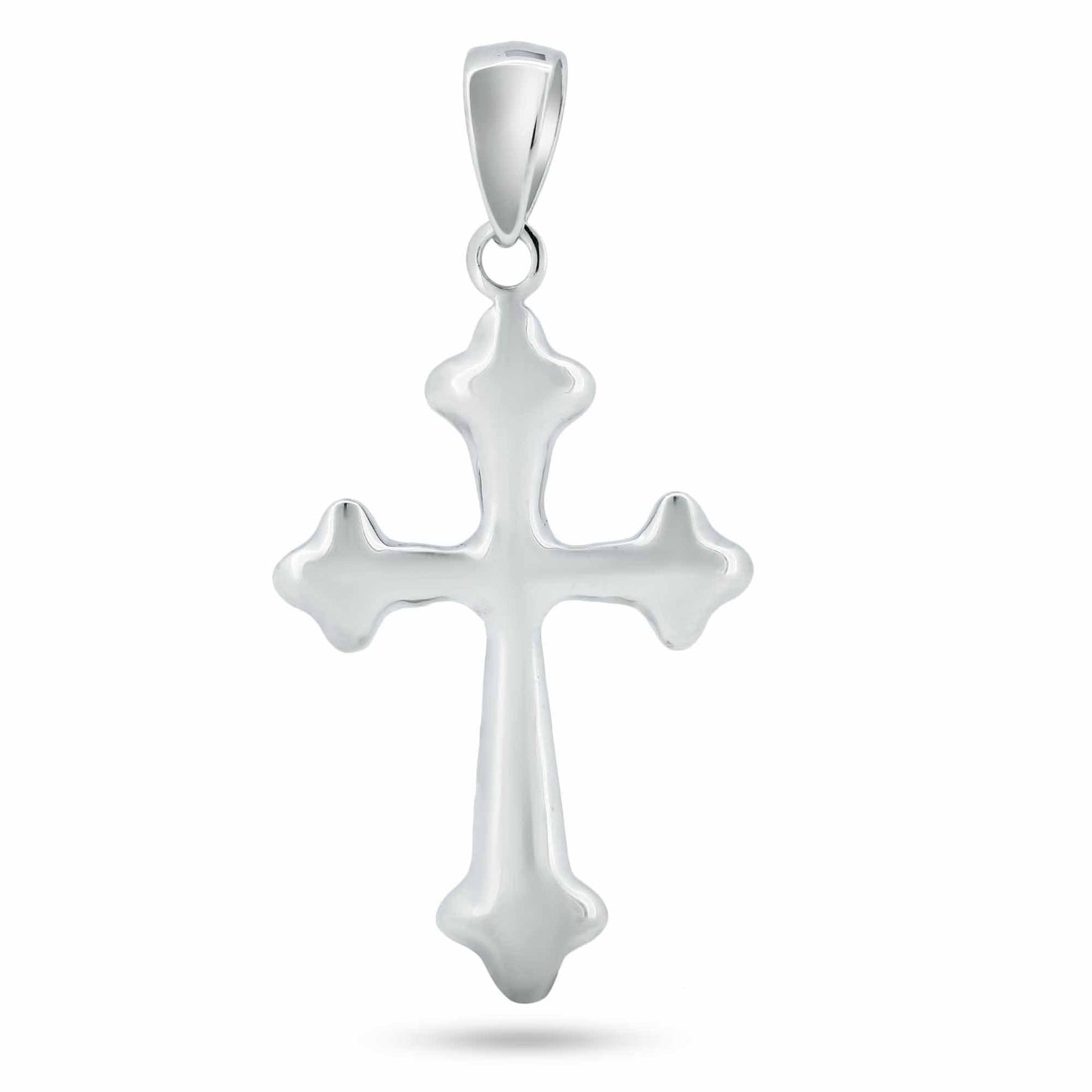 925 Sterling Silver Basic Cross Christian Small Charm Pendant