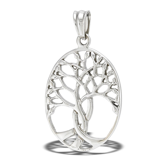 Stainless Steel Wholesale Tree of Life Pendant Vintage Filigree Peace Charm