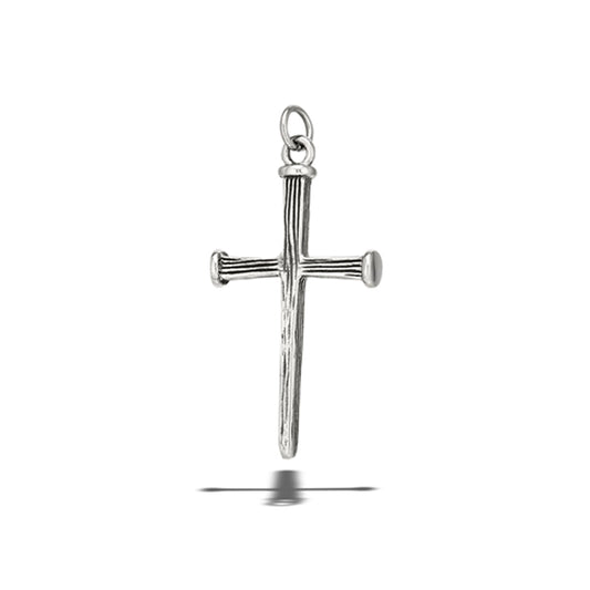 Stainless Steel Polished Cross Pendant Religions Faith Christian Charm