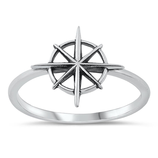 Star of Redemption Sun Cute Ring New .925 Solid Sterling Silver Band Sizes 4-12