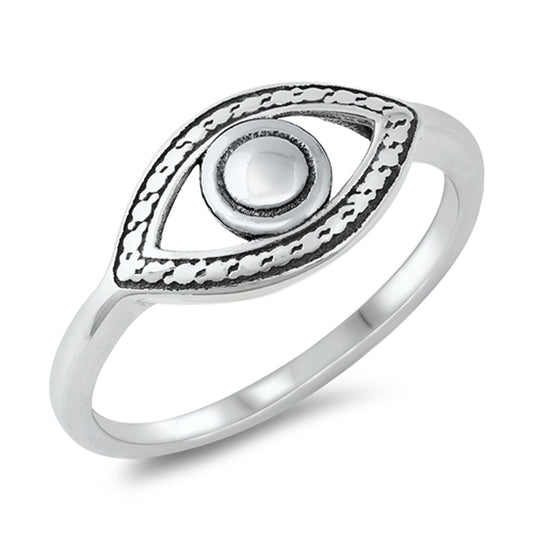 Oxidized Eye Bali Style Cute Ring New .925 Sterling Silver Band Sizes 4-10