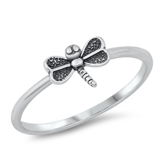 Fun Dragonfly Beautiful Ring New .925 Solid Sterling Silver Band Sizes 4-10