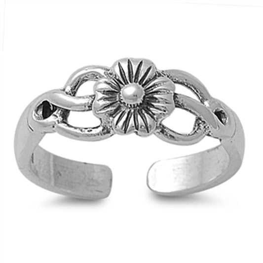 Celtic Knot Flower .925 Sterling Silver Toe Ring