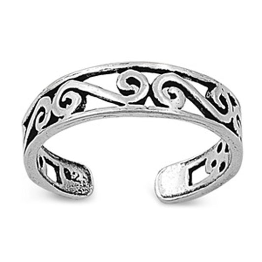 Infinity Filigree .925 Sterling Silver Toe Ring