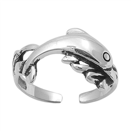 Dolphin .925 Sterling Silver Toe Ring