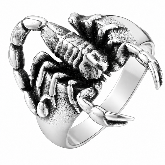 Stainless Steel Scorpion Animal Ring
