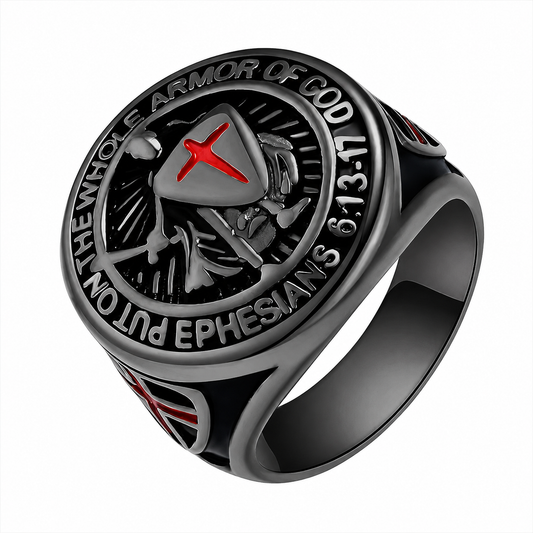 Black PVD Stainless Steel Put on the Whole Armor of God Ephesians 6:13-17