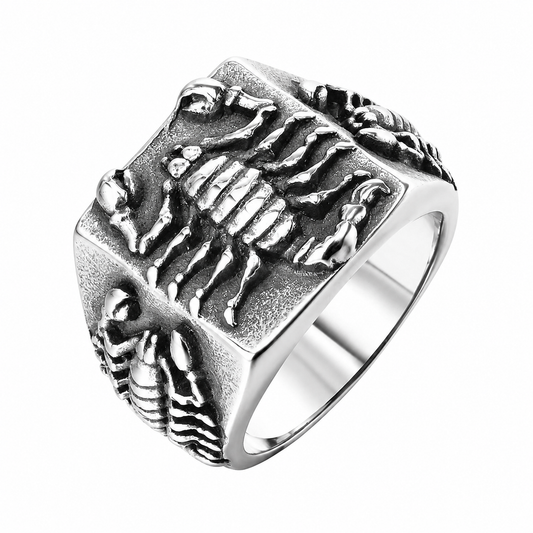 Stainless Steel Scorpion Egyptian Animal Ring