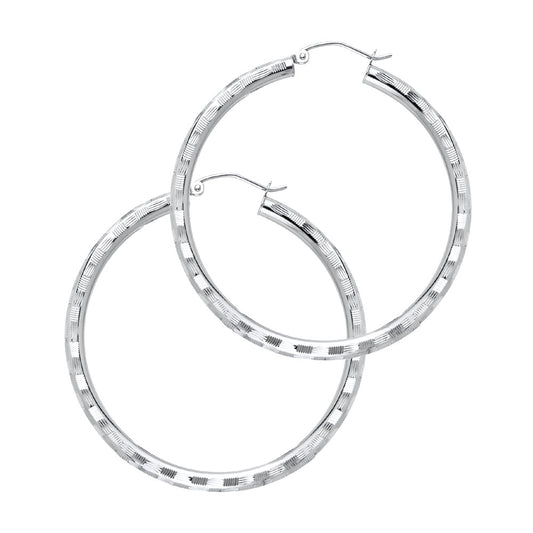 14k Yellow Gold SImple Hoop High Polish Wide Circle Round Earrings