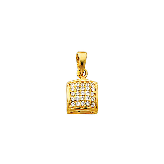 14k Yellow Gold Journey In Memory Of Pendant Bright Shiny Elegant Heavenly Charm