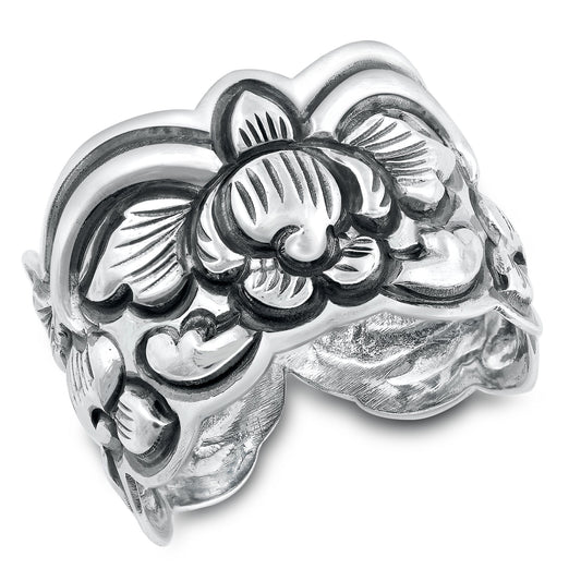Sterling Silver Flower Ring