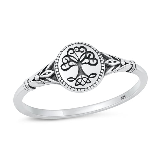 Sterling Silver Celtic Tree Ring