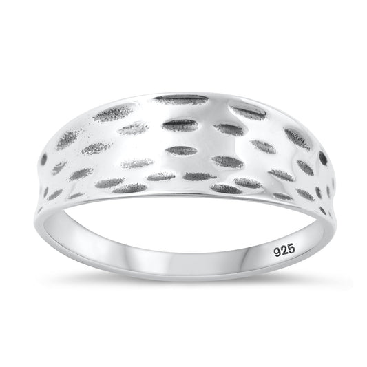 Sterling Silver Concave Ring