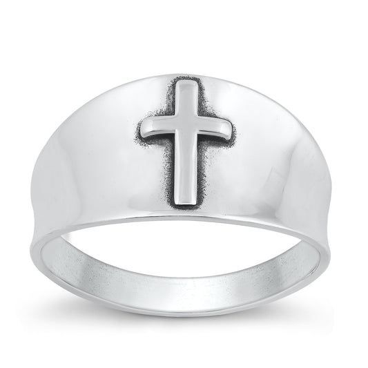 Sterling Silver Cross Ring