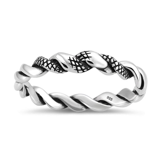 Sterling Silver Snake Ring