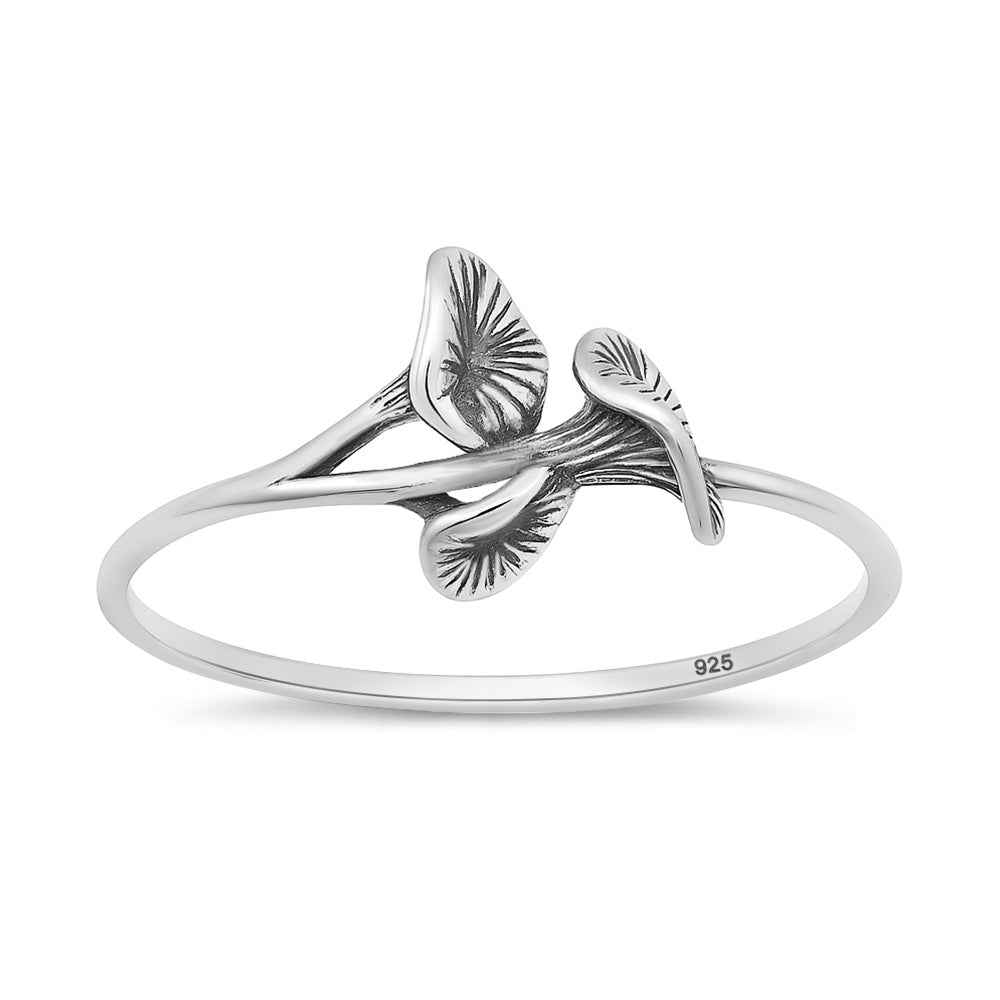 Sterling Silver Mushroom Ring