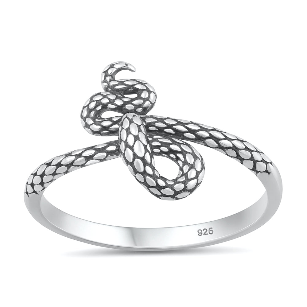 Sterling Silver Snake Ring