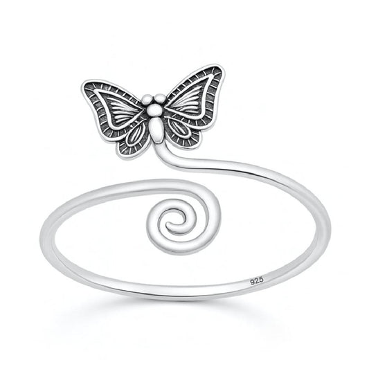 Sterling Silver Butterfly Ring