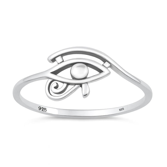 Sterling Silver Eye of Hourus Ring