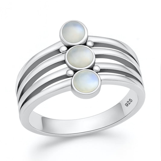 Sterling Silver Moonstone Ring