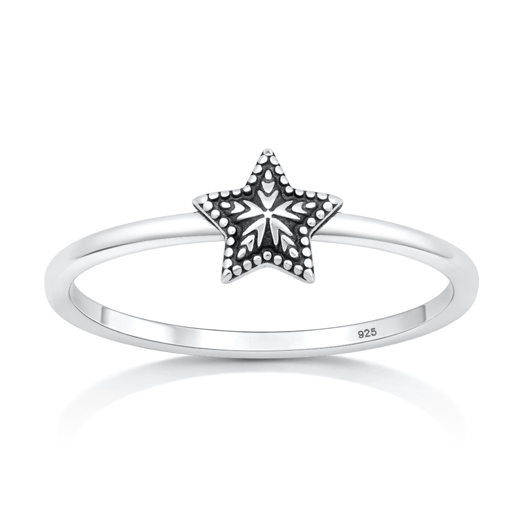 Sterling Silver Star Ring
