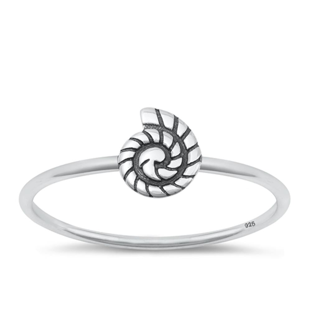 Sterling Silver Snail Ring – Sac Silver