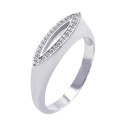 Sterling Silver 925 Rhodium Plated Micro Pave CZ Seed Ring Band Sizes 5-9