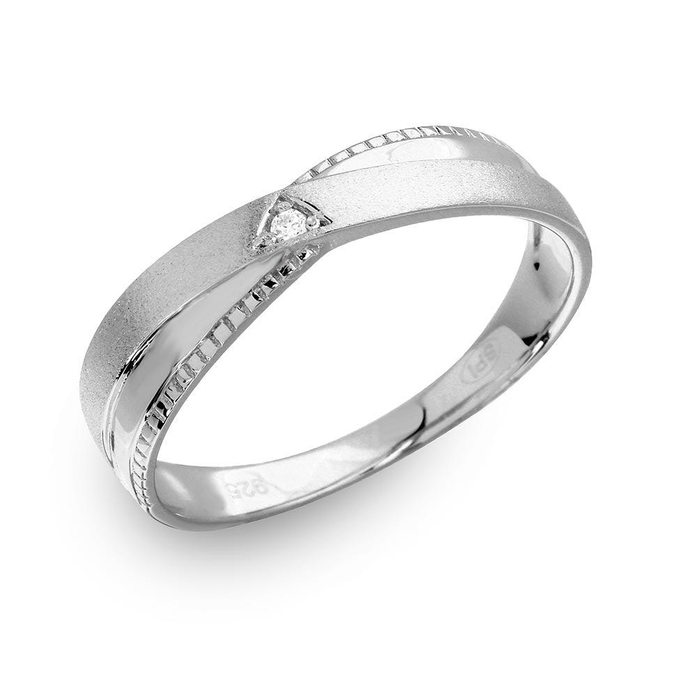 Sterling Silver 925 Rhodium Plated Matte Finish Triangle Trio Ring Sizes 9-11
