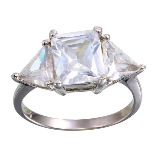 Rhodium Plated 925 Sterling Silver Past Present Future Ring Band Sizes 5-9