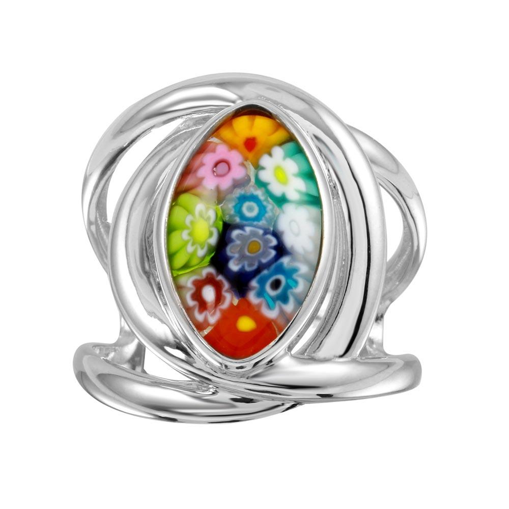 rhodium-plated-silver Ring