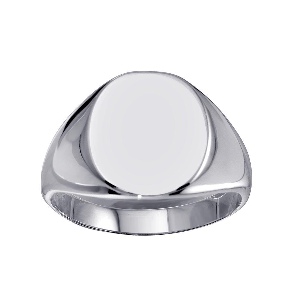 High Polished 925 Sterling Silver Oval Engravable Band Ring Sizes 9-12
