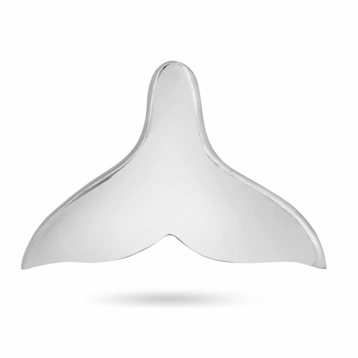 925 Sterling Silver Basic Whale Tail Ocean Sealife Animal Cute Good Luck Charm