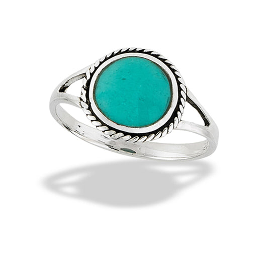 Simple Wide Circle Boho Ring New .925 Sterling Silver Band Sizes 6-10