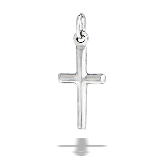 Sterling Silver Classic Cross Pendant Cute Christian Faith Love Charm 925 New