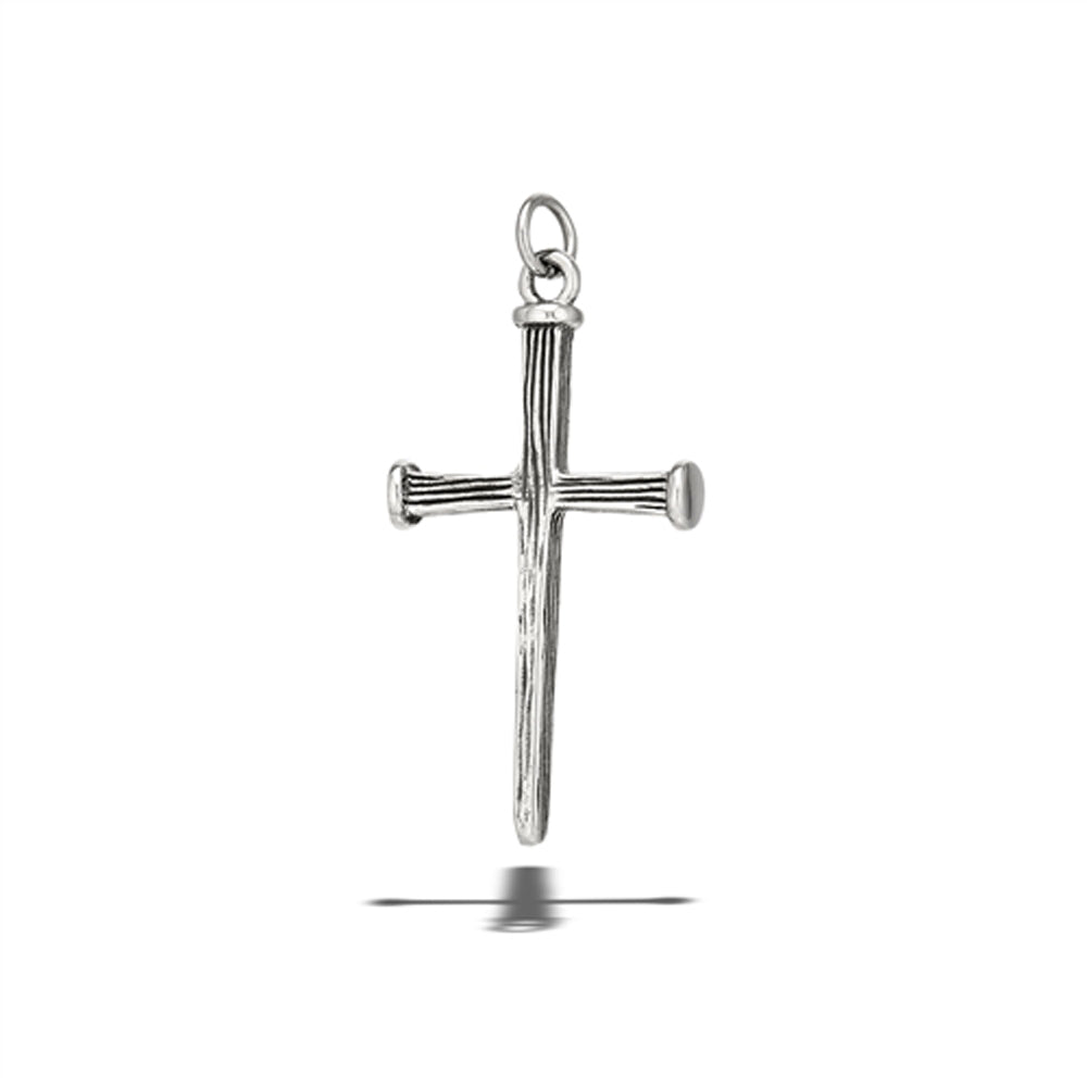 Stainless Steel Polished Cross Pendant Religions Faith Christian Charm