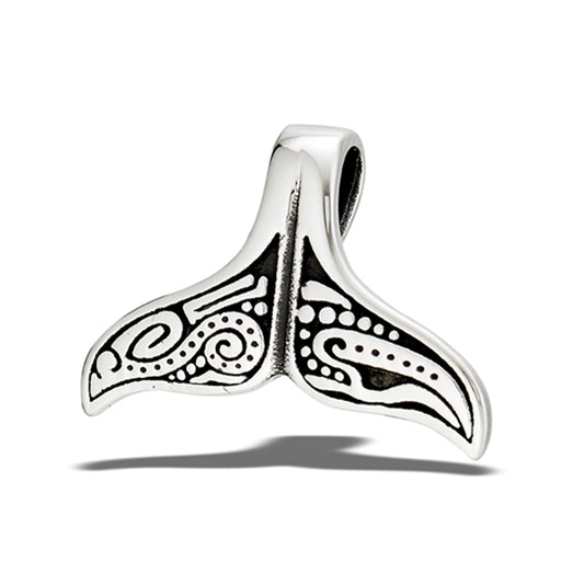 Stainless Steel Wholesale Native American Whale Tail Pendant Ocean Beach Charm