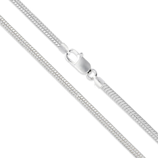 Sterling Silver Snake Chain 2.3mm Solid 925 New Brazilian Necklace