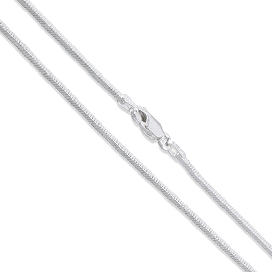 Sterling Silver Magic Square Snake Chain 1.3mm Solid 925 Italy New Necklace