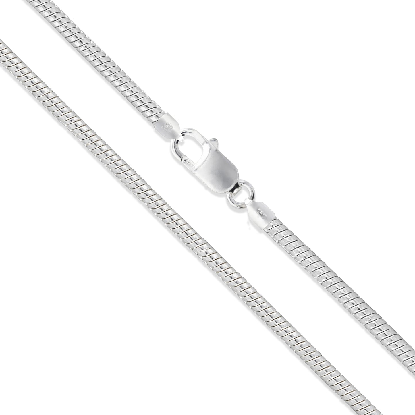 Sterling Silver Magic Round Snake Chain 3mm 925 Brazilian New Necklace