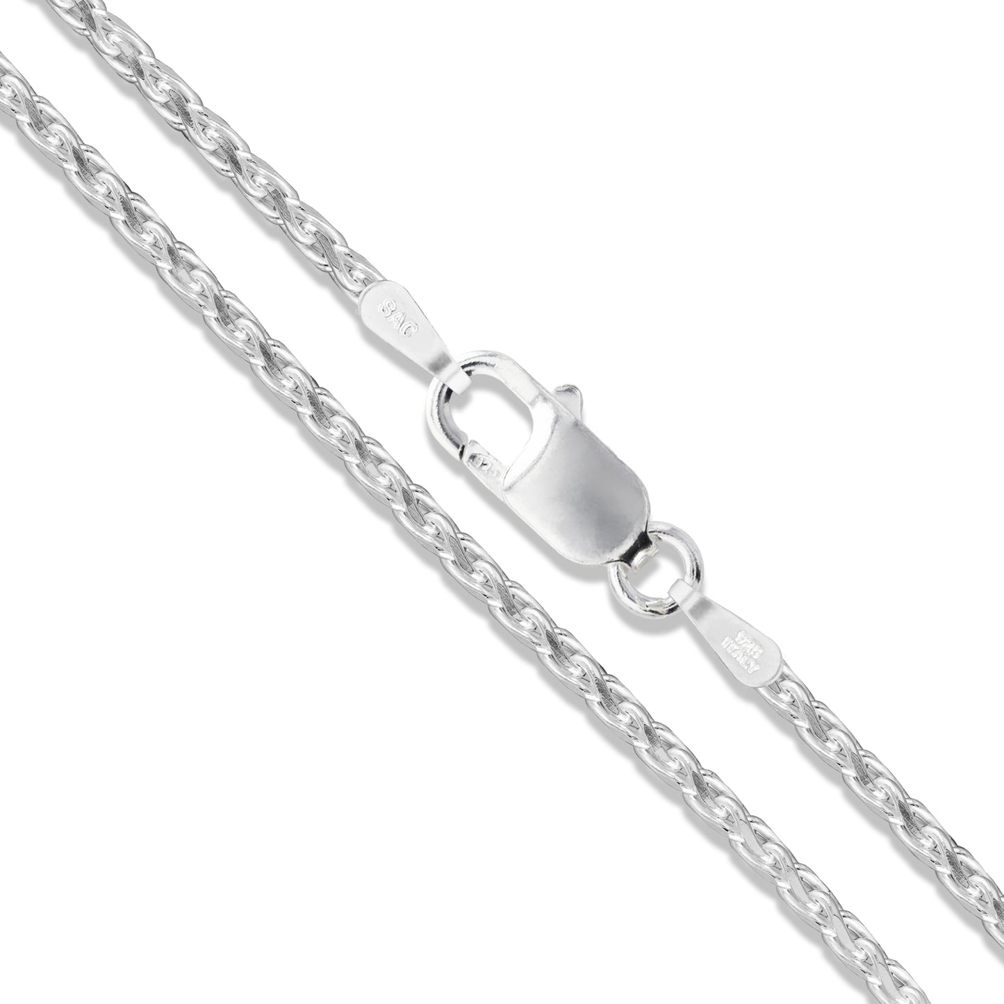 Tiara Sterling Silver 20 Rope Chain Necklace