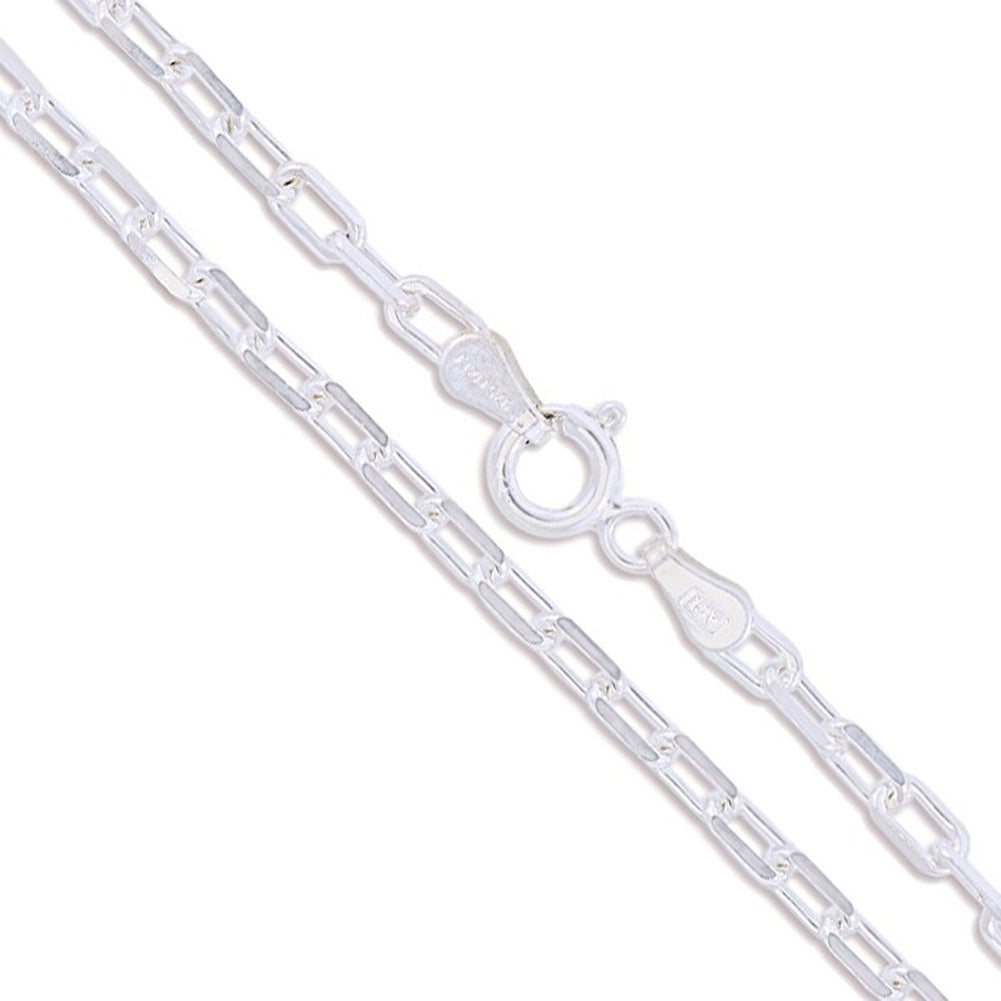 Sterling Silver Marina Link Curb Chain 2.9mm Soild 925 Italy Anchor Necklace