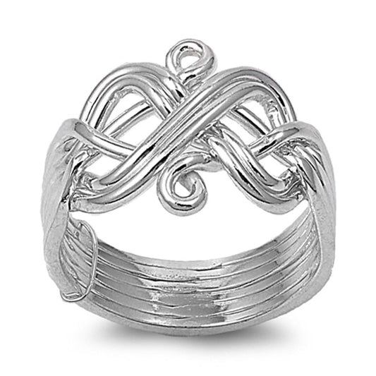 Rings-Puzzle – Sac Silver
