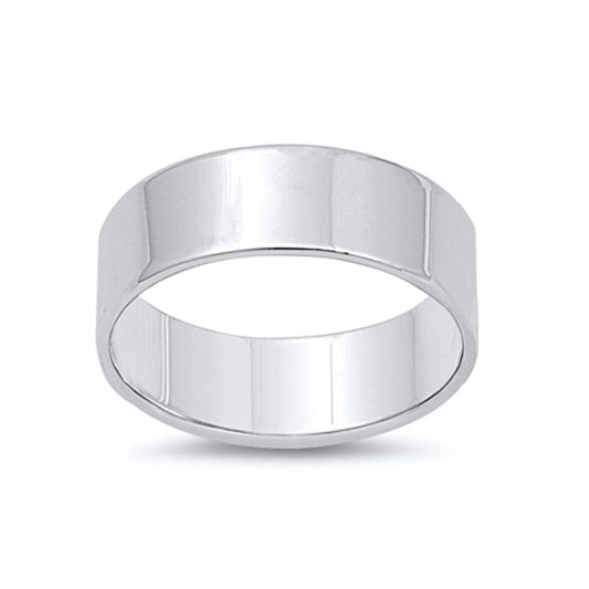 Wholesale Classic Ring New .925 Solid Sterling Silver Cigar Band Sizes 5-12