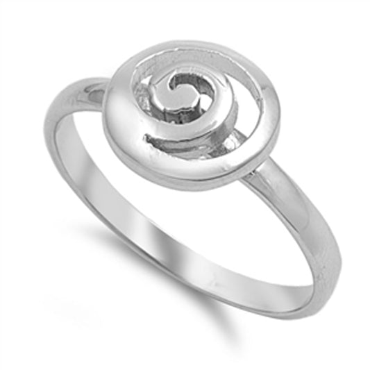 Wide Spiral Cute Friendship Fun Ring New .925 Sterling Silver Band Sizes 5-10